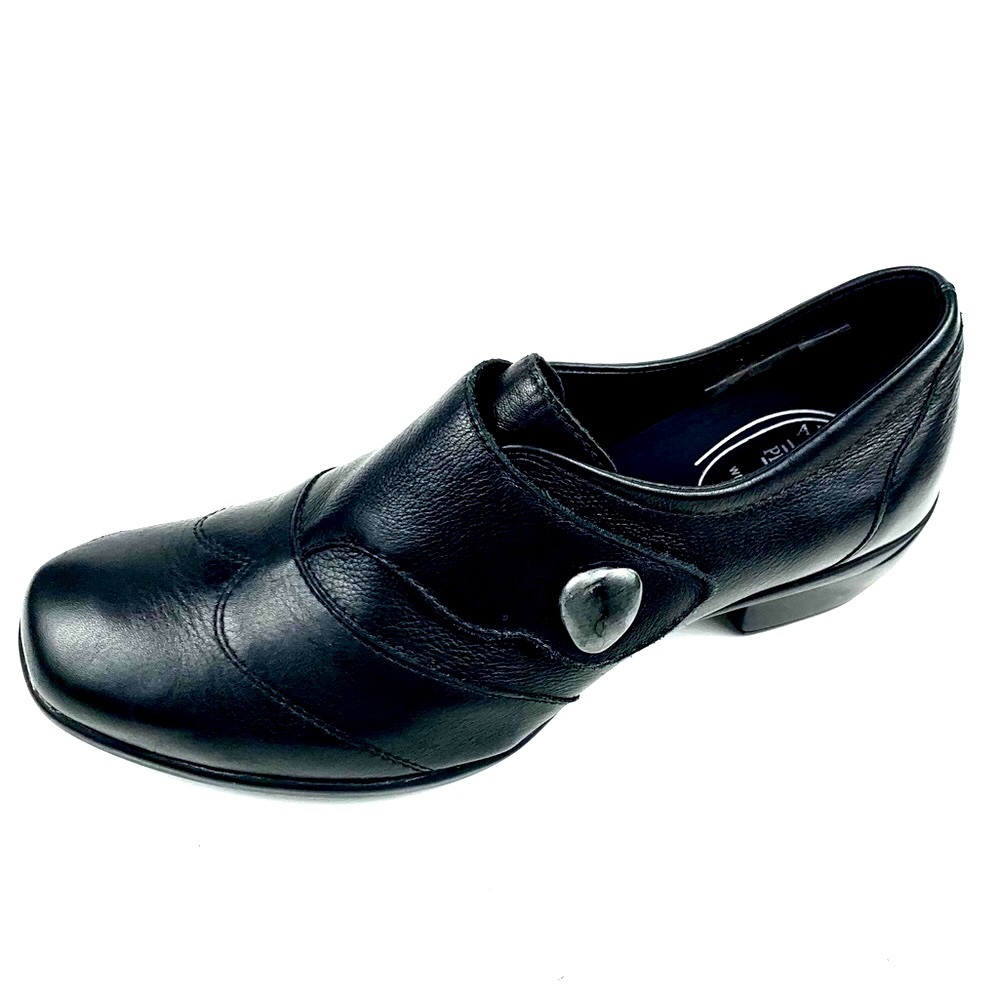 Romika AirPed Womens Black Leather Slip On Shoe Size 7- 7.5